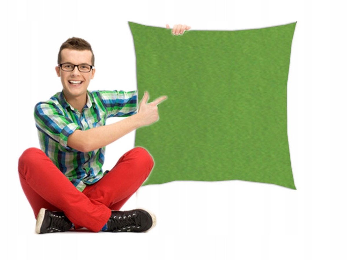 Groene Jersey Kussensloop 40x40 cm - Zacht en Duurzaam
