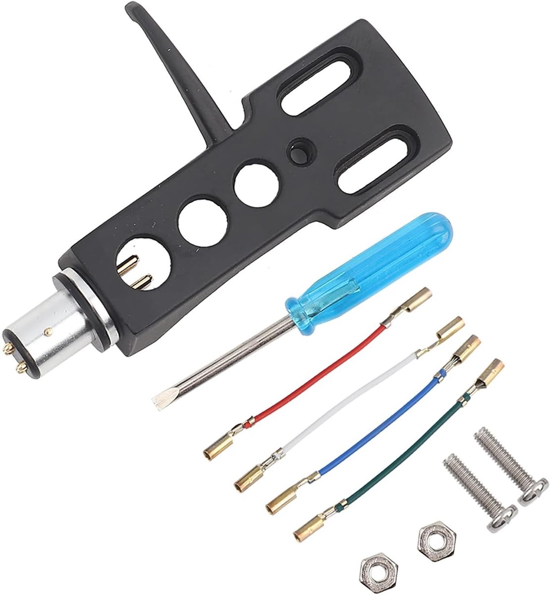Turntable Hoofdschaal Vervanging, Universele Plastic Cartridges met 4 Aansluitdraden voor Diverse Phono Systemen