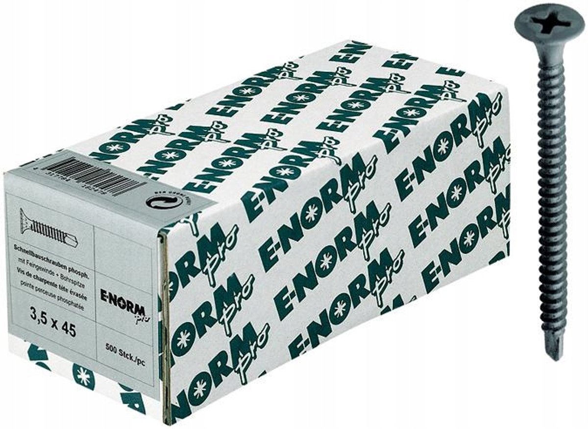 E-NORMpro TSD Gipsplaat Schroeven 3,5x25mm - 1000 stuks