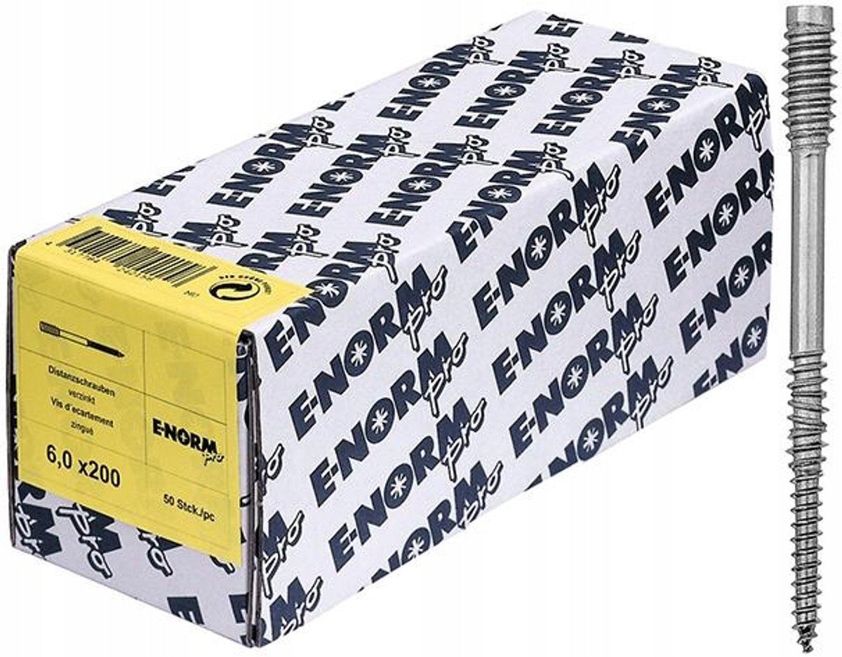 Merkloze Distributieschroeven Hout/Steen Torx 6x180mm 50 Stuks