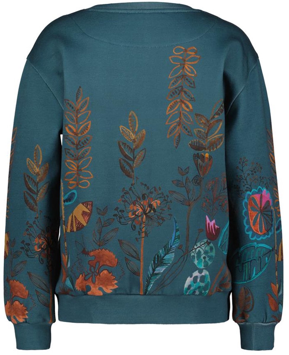 DIDI Dames Sweater Frame Green Mystara panel maat 42