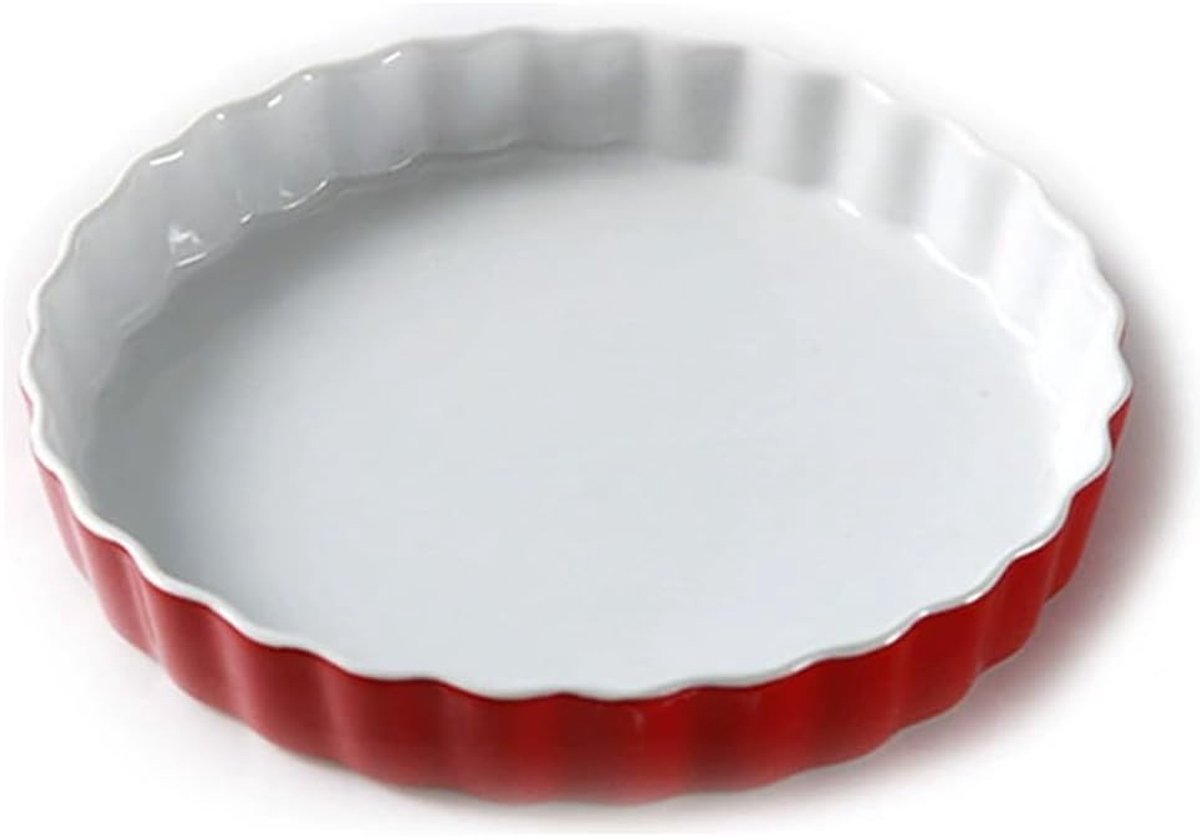 Ronde Keramische Taartvorm en Bakplaat voor Pizza, 25cm, Ideaal voor Taarten en Gebak
