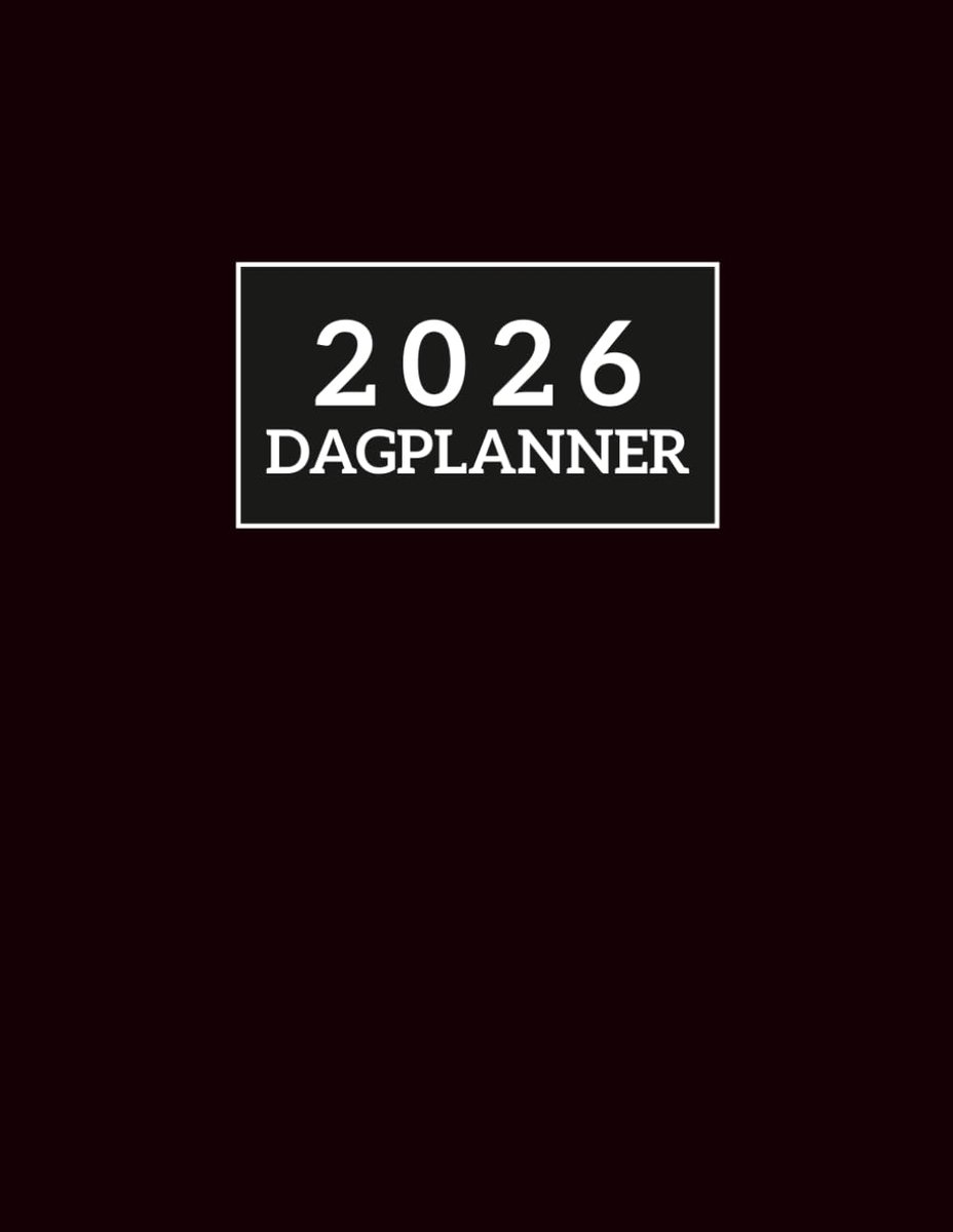 2026 DAGPLANNER: Eén pagina per dag, 365 dagen, 8,5 x 11 inch, van januari 2026 tot december 2026. - ShopVlot