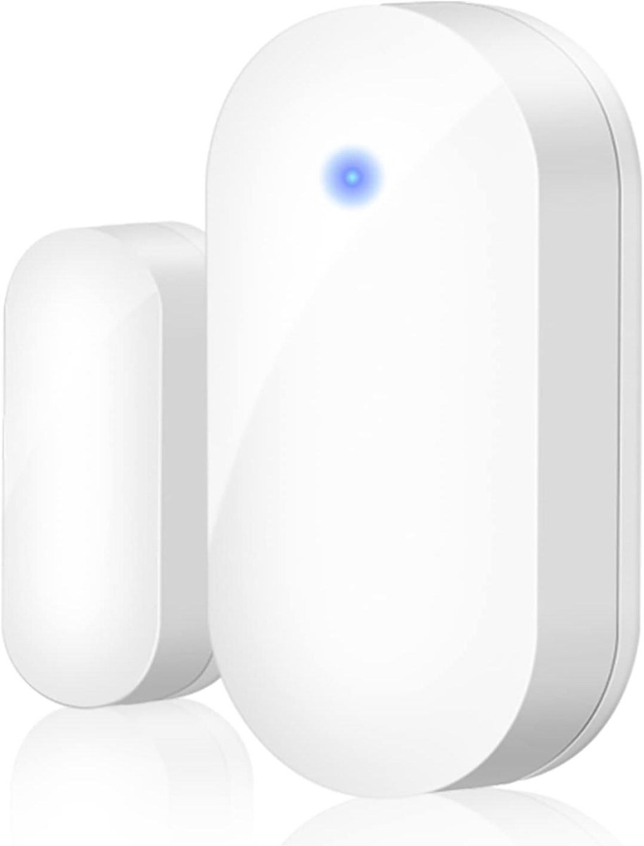 Deur Raamsensor - Draadloze Melder - Inbraak Preventie - 180m Zendbereik - 1cm Installatie - Wit