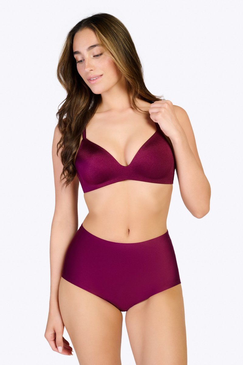 Ten Cate Secrets high waist met kant cherry burgundy voor Dames | Maat XL