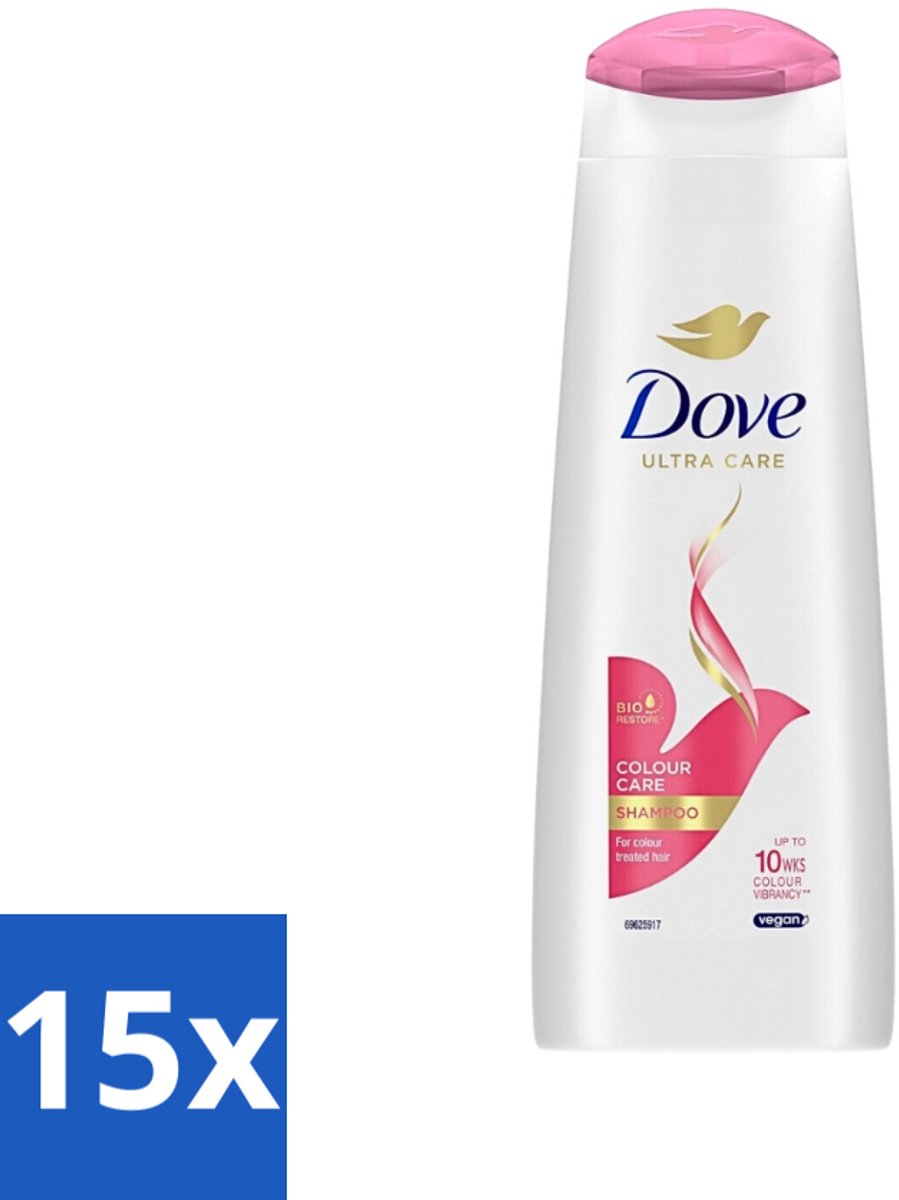 Dove Ultra Care - Color Care - Shampoo - Geverfd Haar - 250 ml - Bulkverpakking - 15 stuks