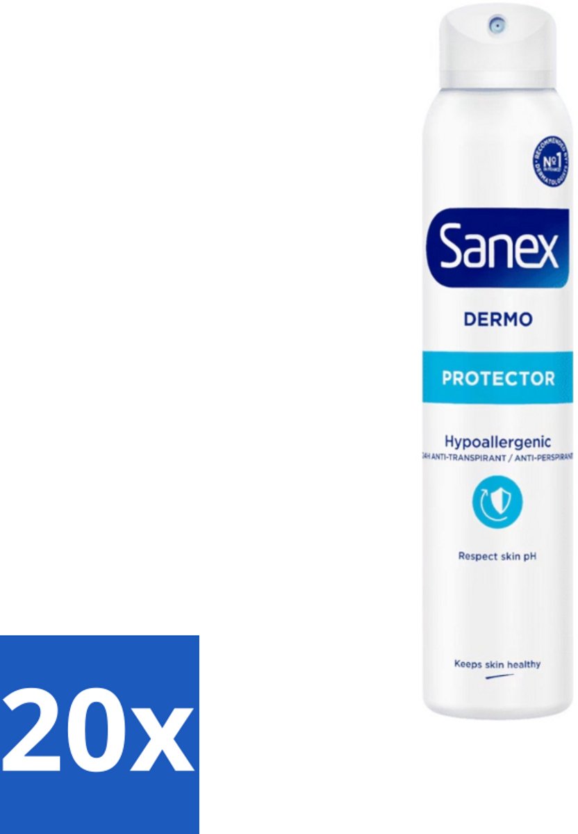 Sanex Dermo - Deodorant Spray - Hypoallergeen - Anti-Transpirant - 150 ml - Bulkverpakking - 20 stuks
