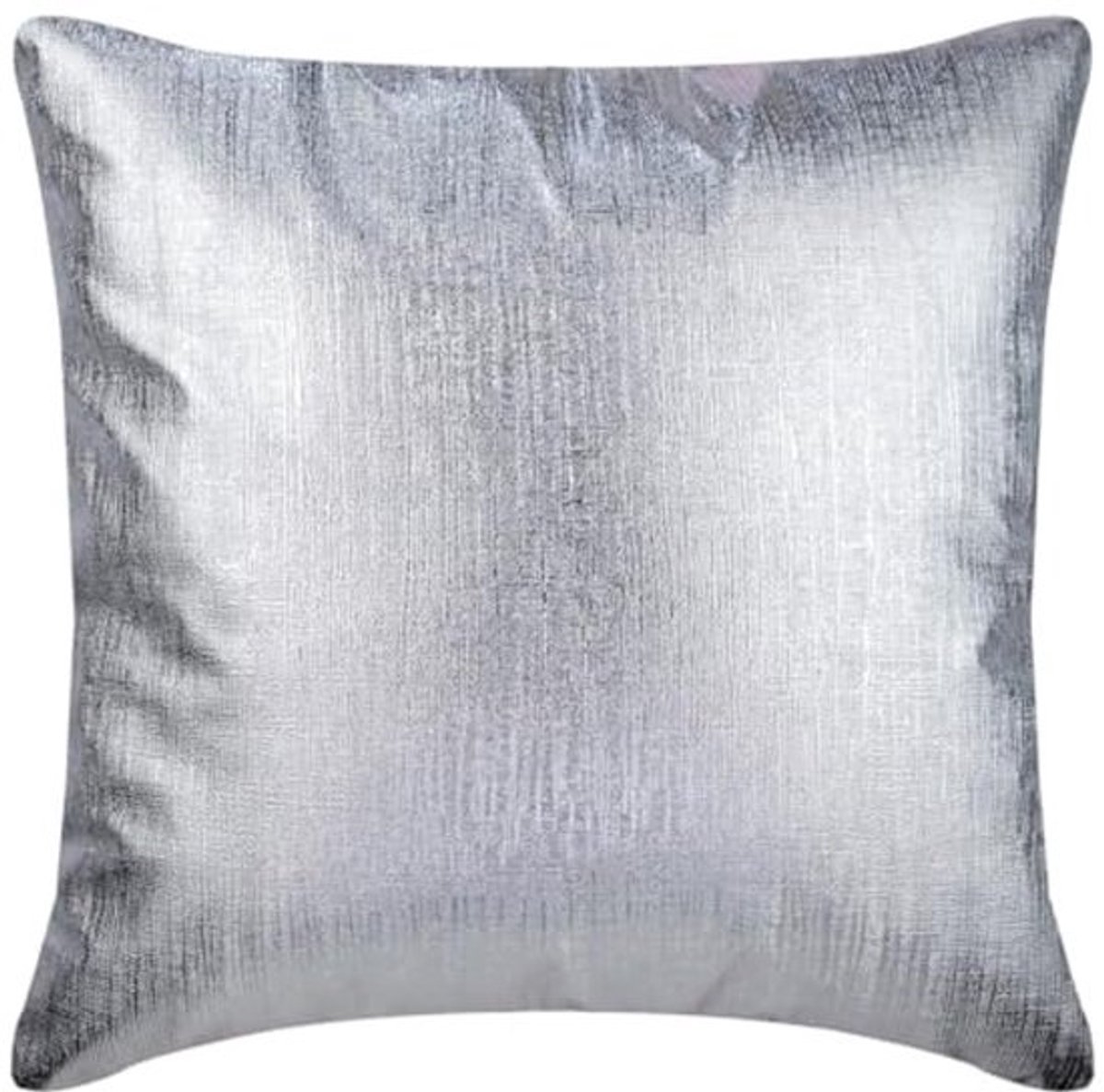Decoratieve Sierkussenhoes - Kussenhoes - Woonkamer Decoratie - Handgemaakt Design - 65 x 65 cm - Zilver