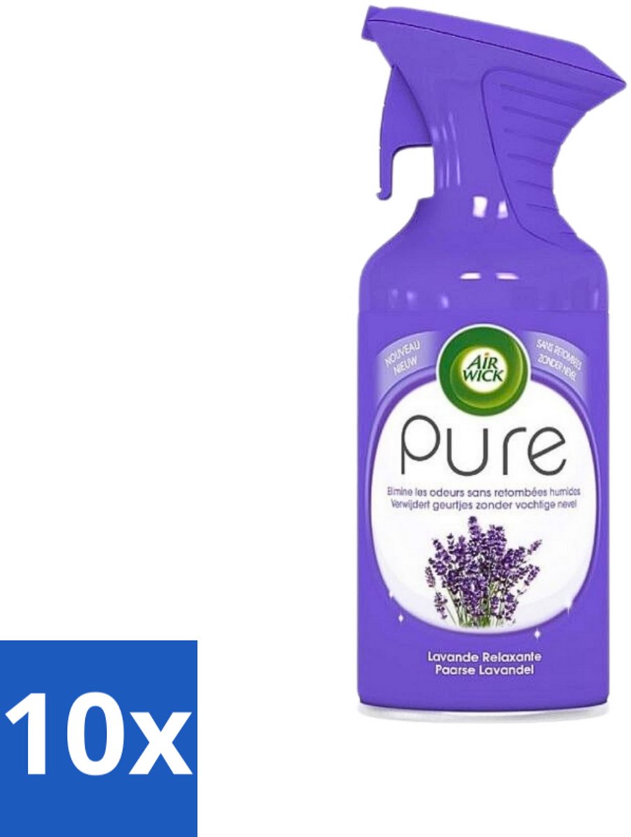 Air Wick - Luchtverfrisser Spray - Paarse Lavendel - 250ml - Bulkverpakking - 10 stuks
