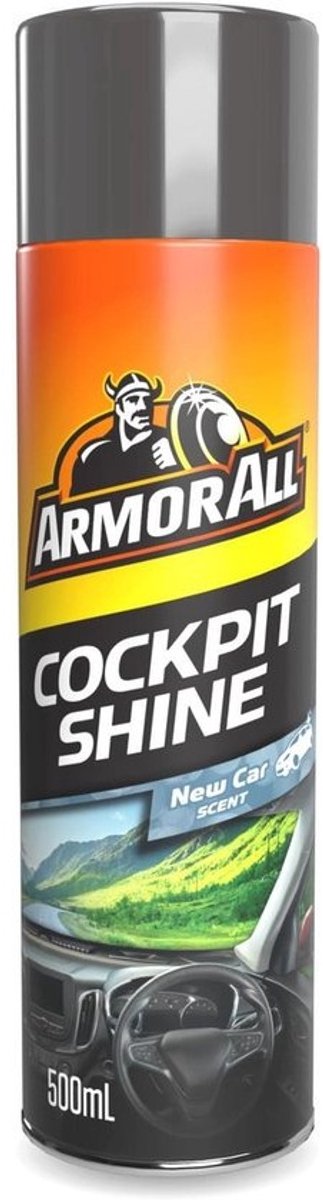 Cockpit Shine auto-interieurreiniger 500 ml – reinigt en herstelt dashboards en sierlijsten, antistatische formule, geschikt voor kunststof, rubber en vinyl