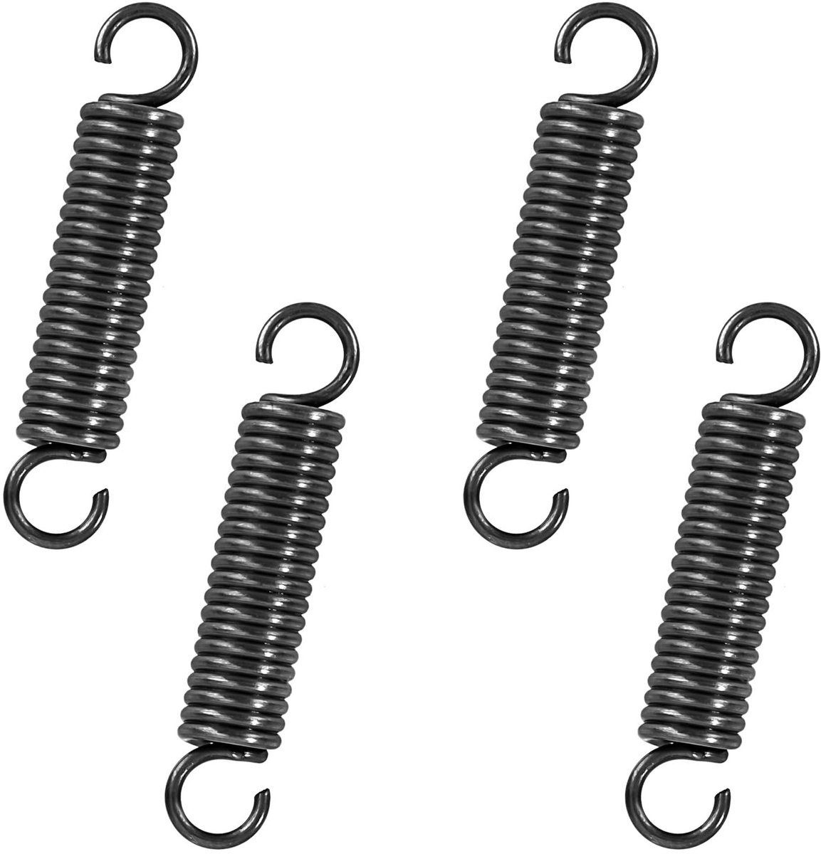Veer voor spanning, 50 mm, met haken, pianodraad, buitendiameter 10 mm, draaddiameter 1,6 mm, dikte 7,9 kg, set van 10, ideale oplossing voor diverse toepassingen, duurzaam en sterk