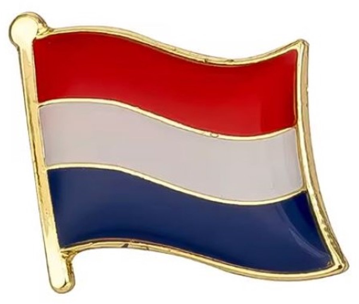 Kledingspeld - Pin - Broche - Enamel pins - Nederland vlag 1 stuks