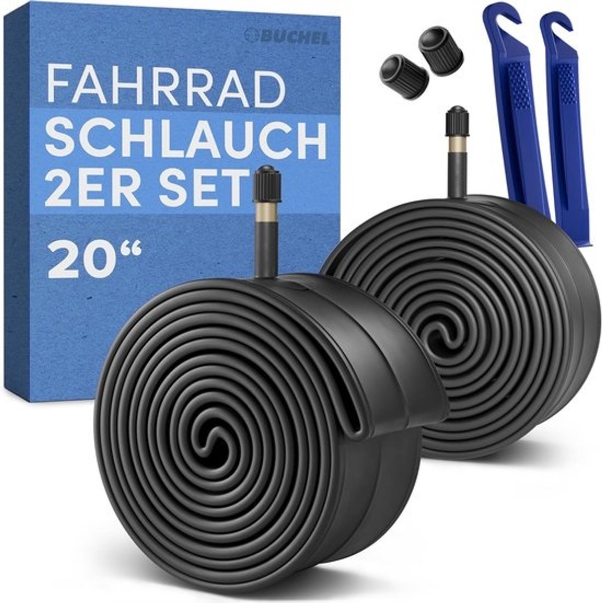 Fietsbinnenband 20 inch AV 35 mm - Luchtige en Robuuste Rubber Slang voor City, Tour en MTB