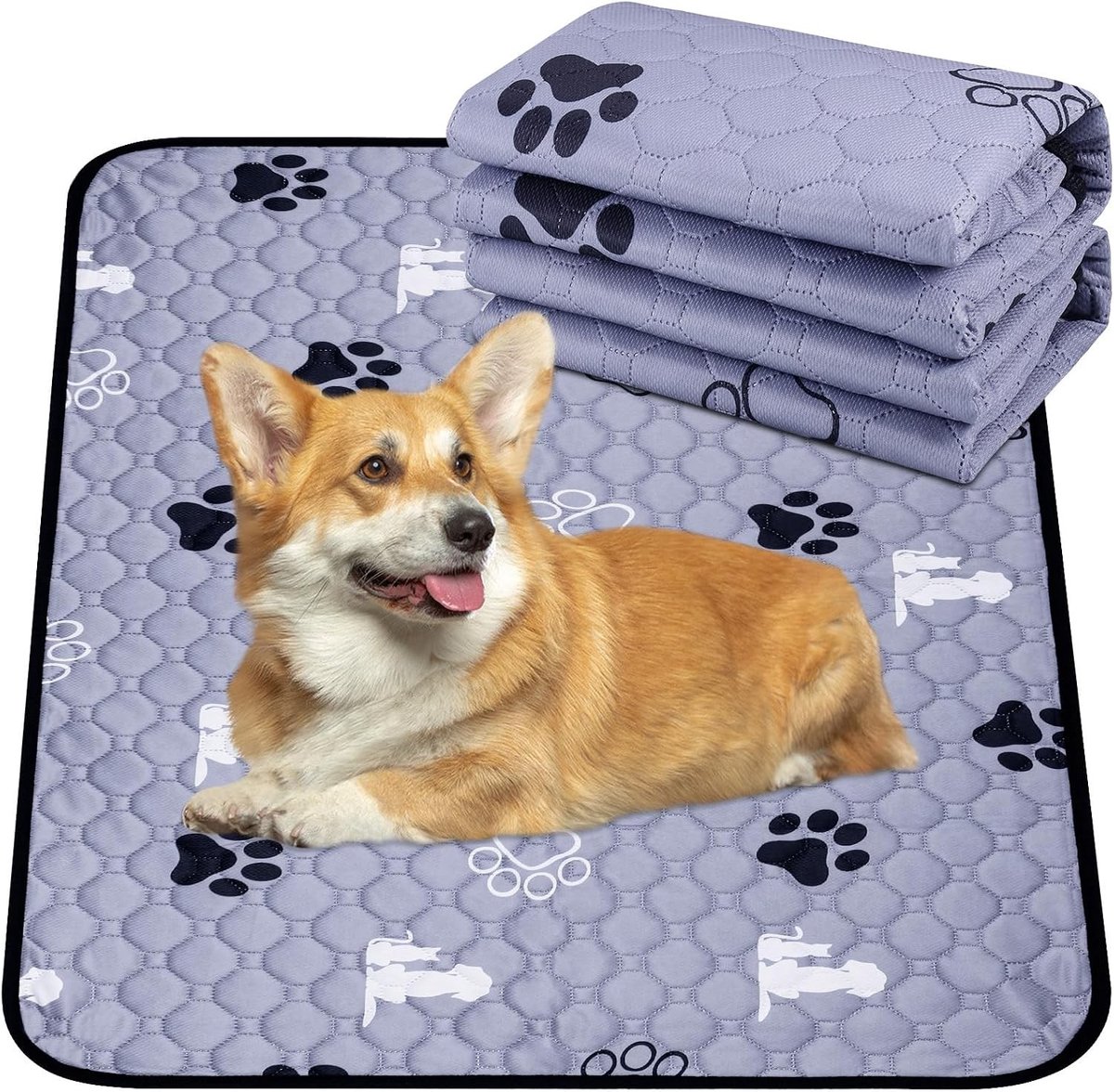 Wasbare Pee Pads voor Honden en Puppies - Super Absorberend, Dikke en Herbruikbare Matten, Bijna 1m Lang, Ideaal voor Zindelijkheidstraining en Oudere Huisdieren