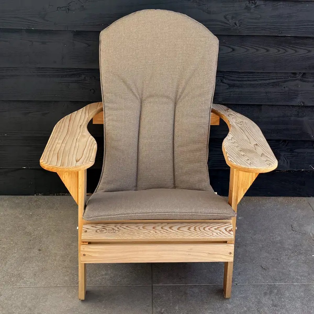 Origineel Adirondack Stoelkussen Taupe | Speciale pasvorm | Blijft koel in de zon | Makkelijk schoon te houden | Adirondack Stoel Loungestoel Bearchair