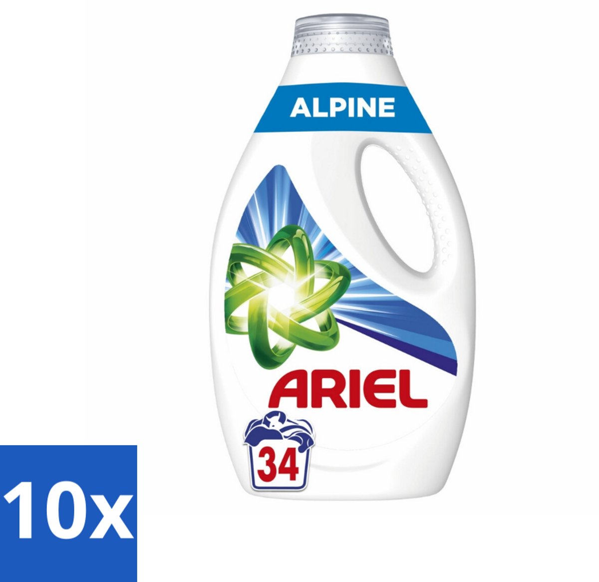 Ariel – Vloeibaar Wasmiddel – Alpine – 1530 ml – 34 wasbeurten - Bulkverpakking - 10 stuks