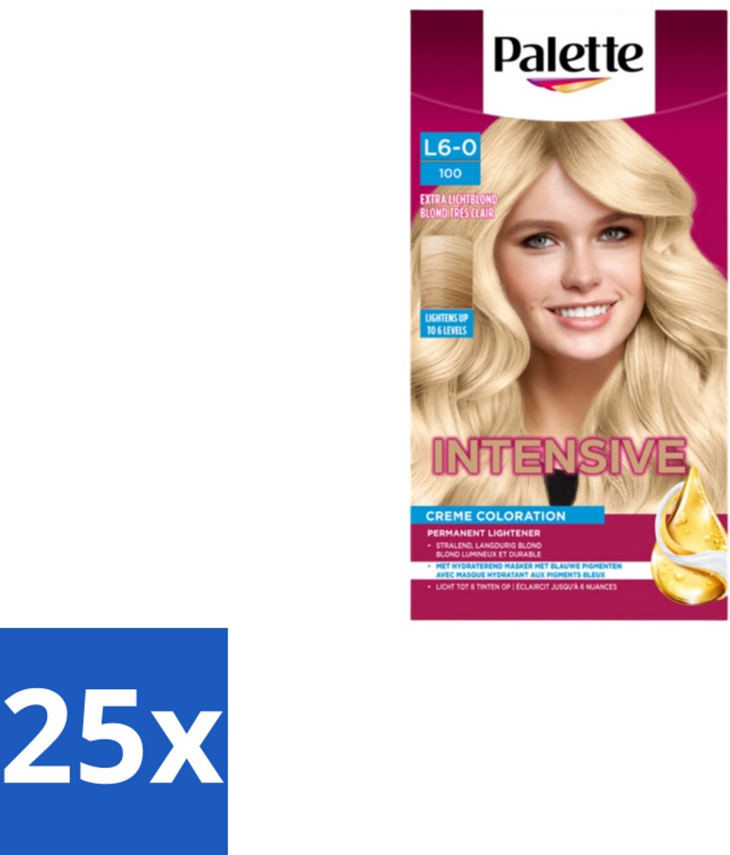 Poly Palette – Haarverf – 100 Extra Licht Blond – 115 ml - Bulkverpakking - 25 stuks