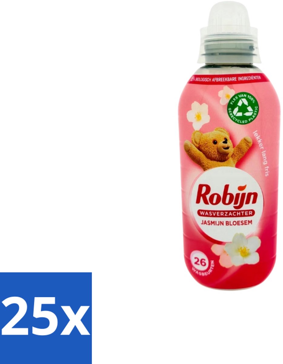 Robijn – Wasverzachter – Jasmijn Bloesem – 650 ml - Bulkverpakking - 25 stuks