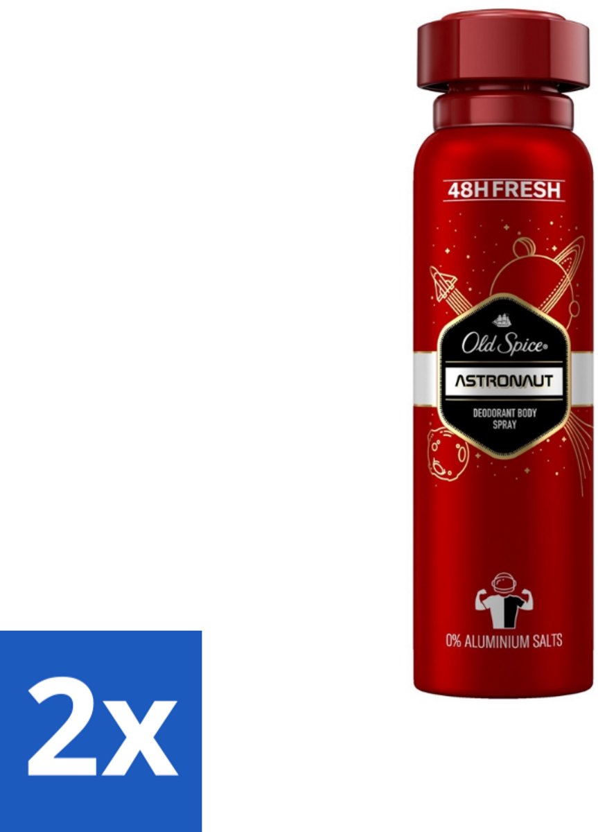 Old Spice – Deospray – Astronaut – 150 ml - Voordeelverpakking - 2 stuks