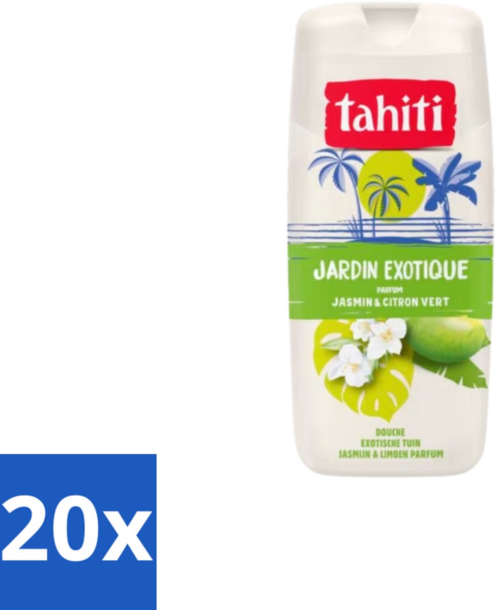 Tahiti – Douchegel – Exotische Tuin Jasmijn & Limoen - 315 ml - Bulkverpakking - 20 stuks