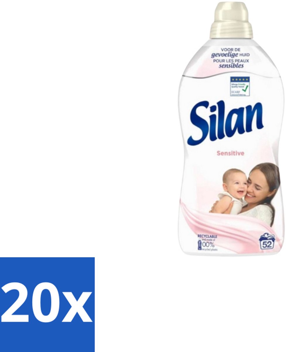Silan – Wasverzachter – Sensitive – 1144 ml - Bulkverpakking - 20 stuks