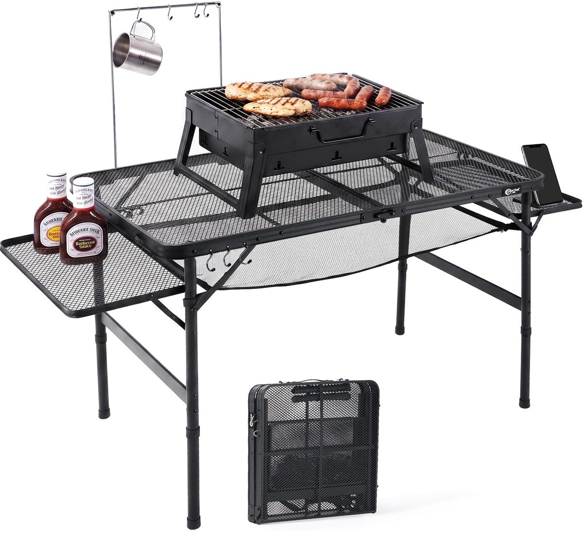 Solidchoice - Opvouwbare BBQ Tafel voor Kamperen en Picknicken