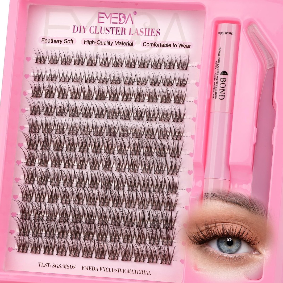 Solidchoice - Compleet Wimpercluster Kit met Lijm en Pincet