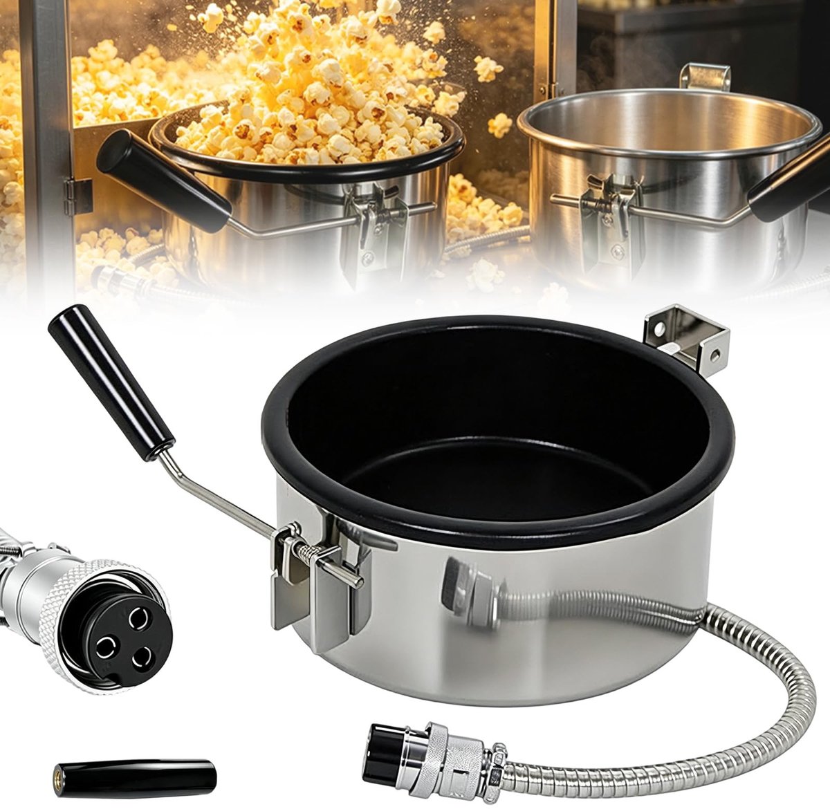 Solidchoice - Accessoire voor Hete Lucht Popcornmachine met Antiaanbaklaag