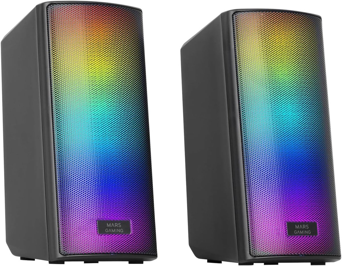 Mini soundbar - Zwart - USB Powered - Bluetooth 5.3 - Compacte Gaming Luidspreker met RGB Verlichting