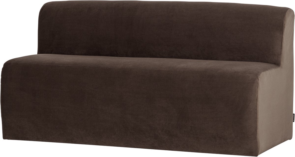 WOOOD Mojo Base Eetbank 164 cm Rugleuning - Velvet - Bruin - 83x164x76