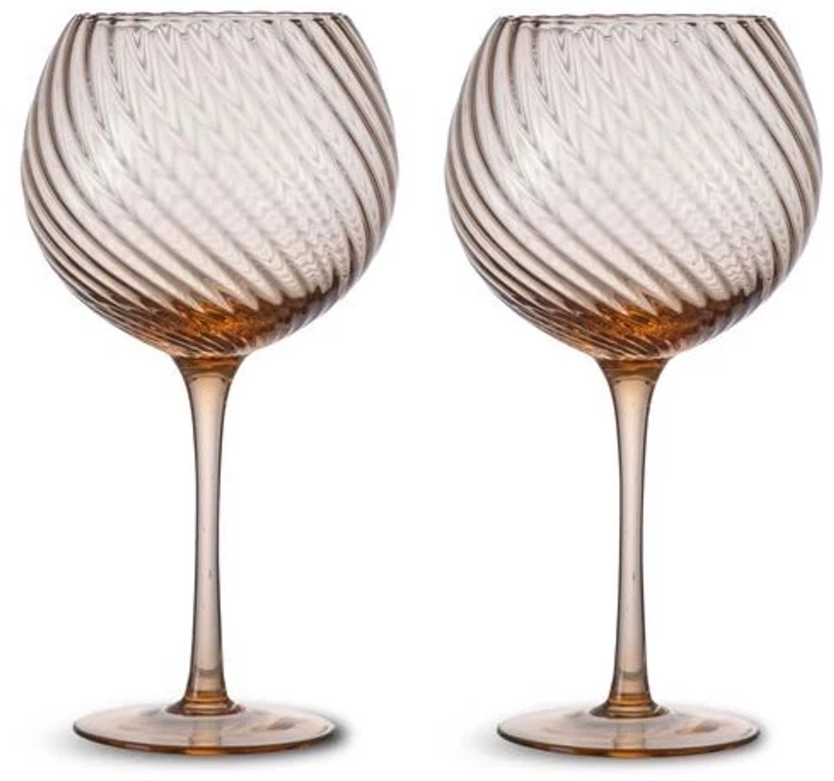 Byon Opacity wijnglas set van 2 47cl peach
