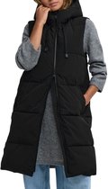 JDY Blair Long Hooded Puffer Bodywarmer Dames - Maat M