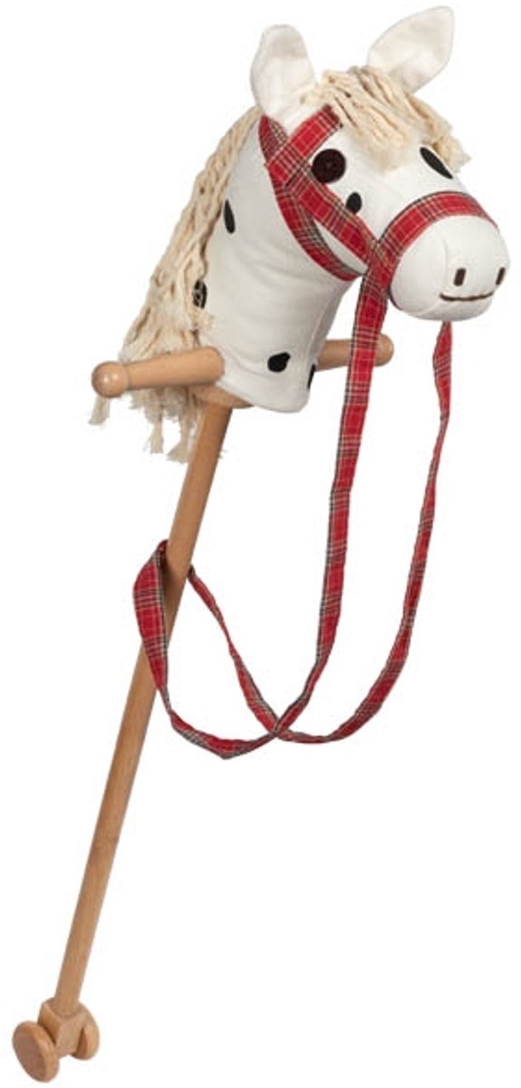 Goki Houten Stokpaard Wit van goki — afbeelding 3