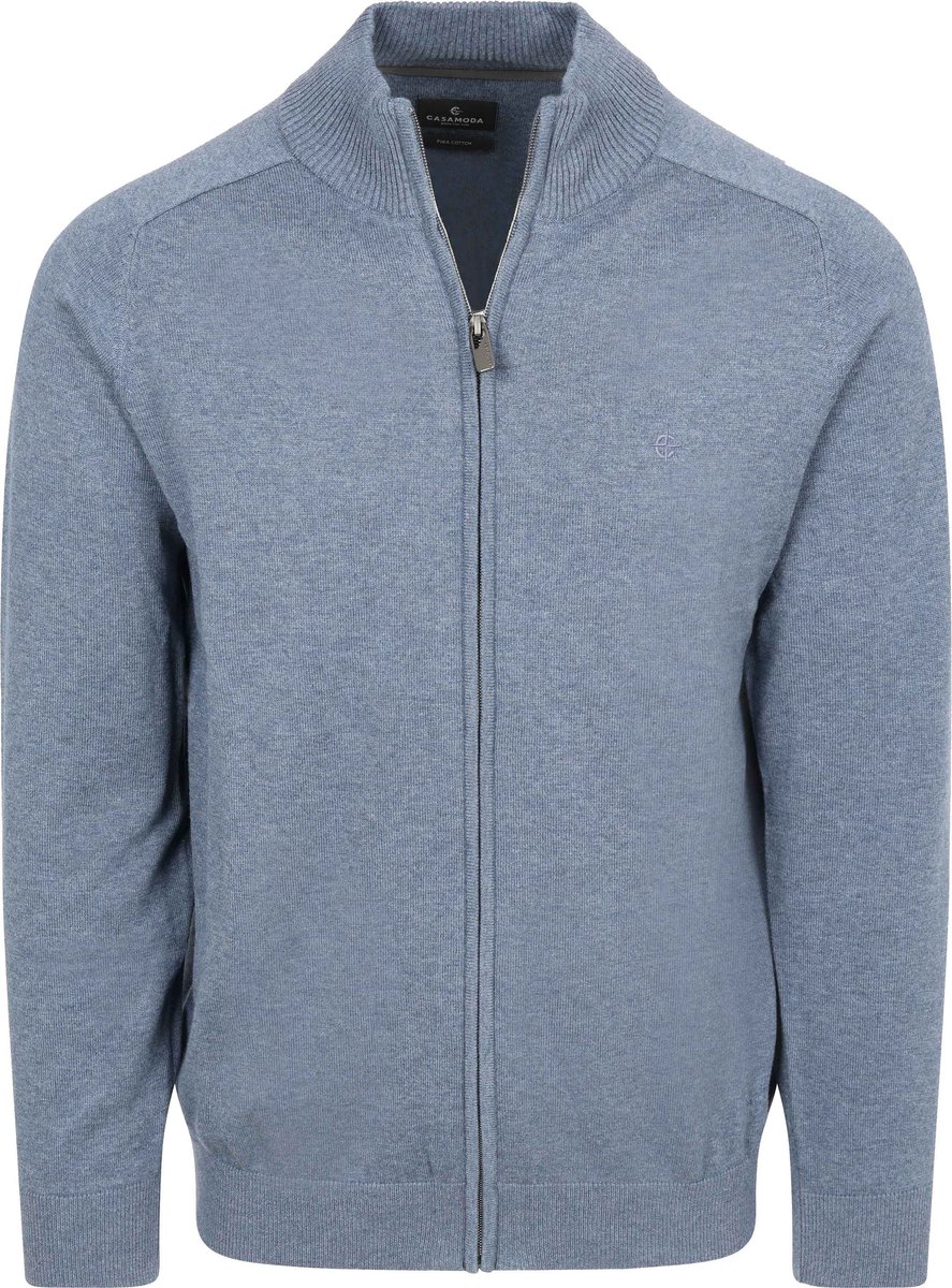 CASAMODA Vest Zip Indigo - Maat XXL - Heren
