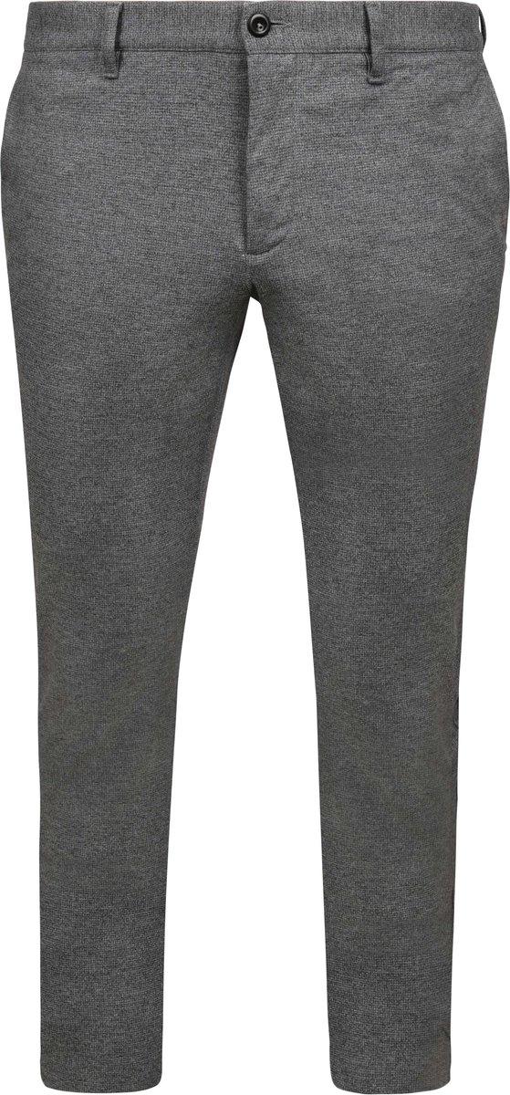 Alberto Rob New Jersey Chino Check Grijs - Maat W 33 - L 32 - Heren