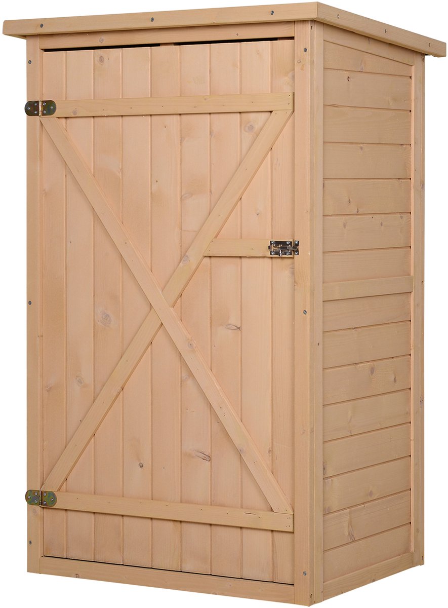 Tuinhuis met planken voor opslag in de tuin - silhouette - 75 x 56 x 115 cm