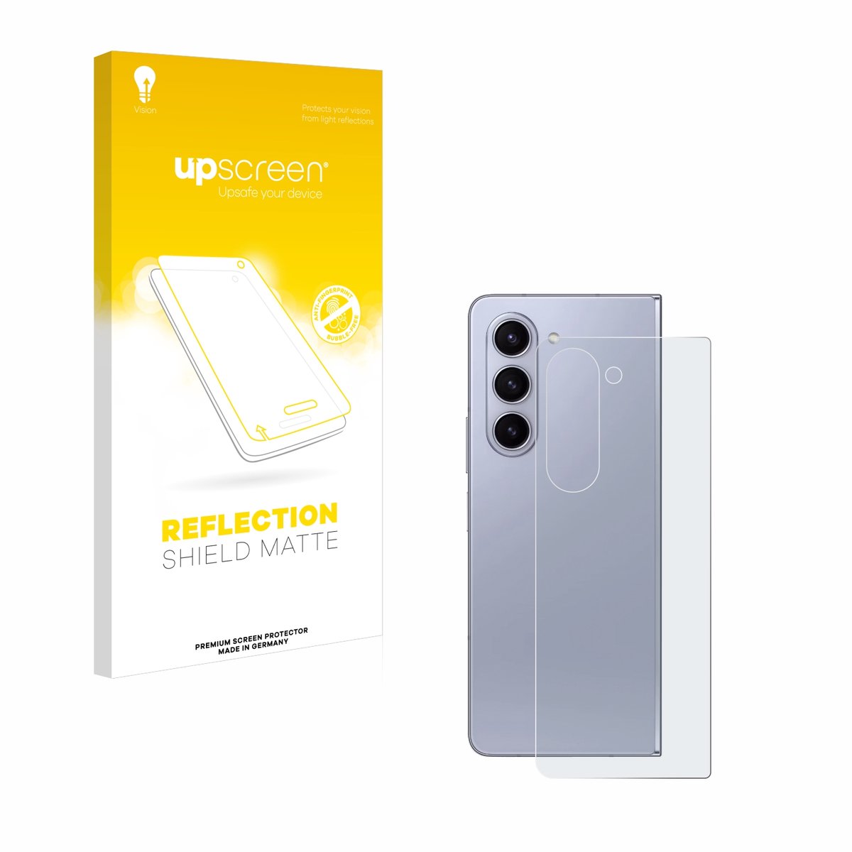 upscreen - Screenprotector voor Samsung Galaxy Z Fold 5 (Achterkant) - Folie Beschermfolie anti glare matte