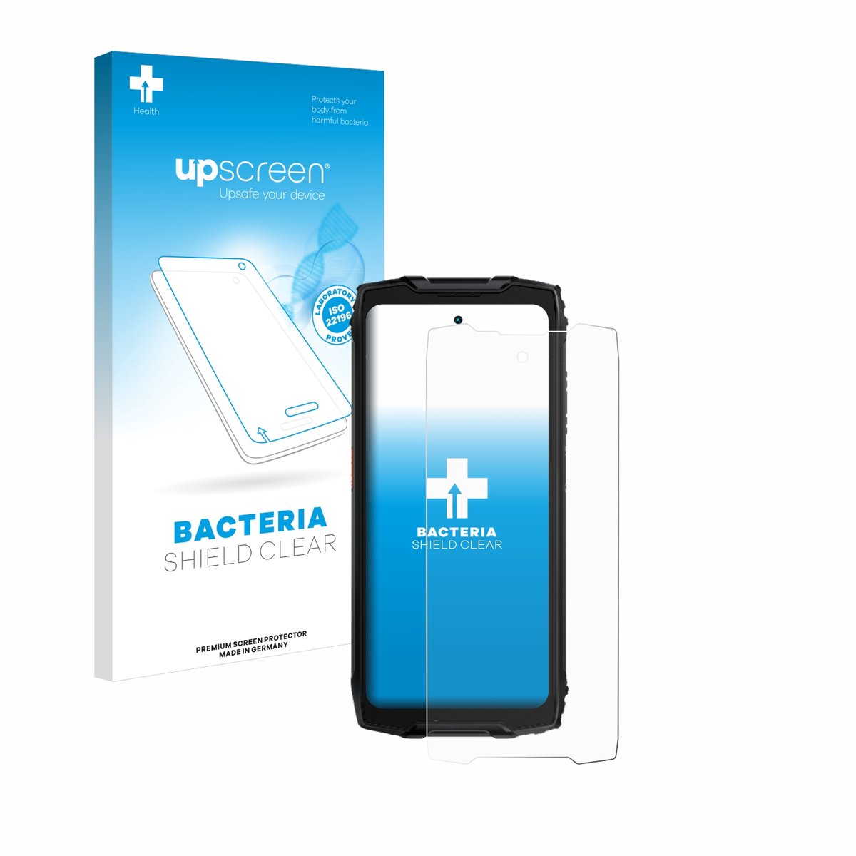 upscreen - Screenprotector voor Blackview BV9300 Pro - Folie Beschermfolie transparant antibacterieel