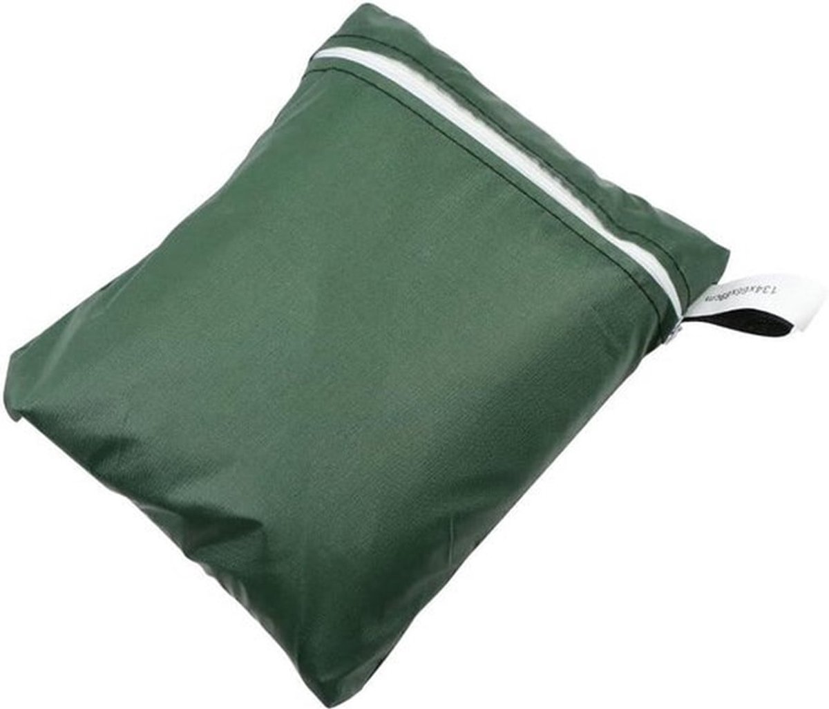Tuinbank beschermhoes waterdichte hoes - 2-zits - waterdicht - winddicht - UV-bestendig - polyester - Oxford-weefsel - groen - geschikt voor tuinbanken - 134 x 66 x 89 cm
