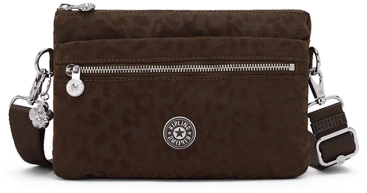 Kipling Riri Leo Schoudertas Bruin Man