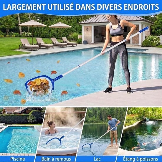 Schepnet voor Zwembaden - Aluminium - 140 cm - Telescoop Schepnet voor Vijver en Zwembadreiniging - Voor Tuin en Wateronderhoud — afbeelding 5