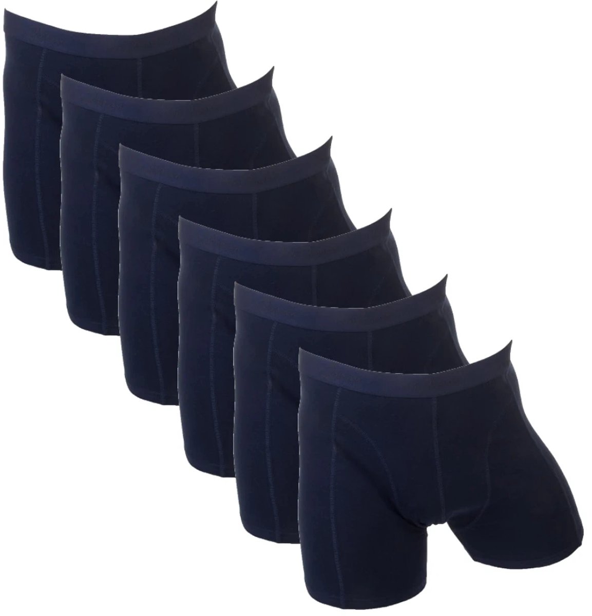 Fun2wear heren boxershorts - elastisch katoen - 6-pack - maat 4XL - marine