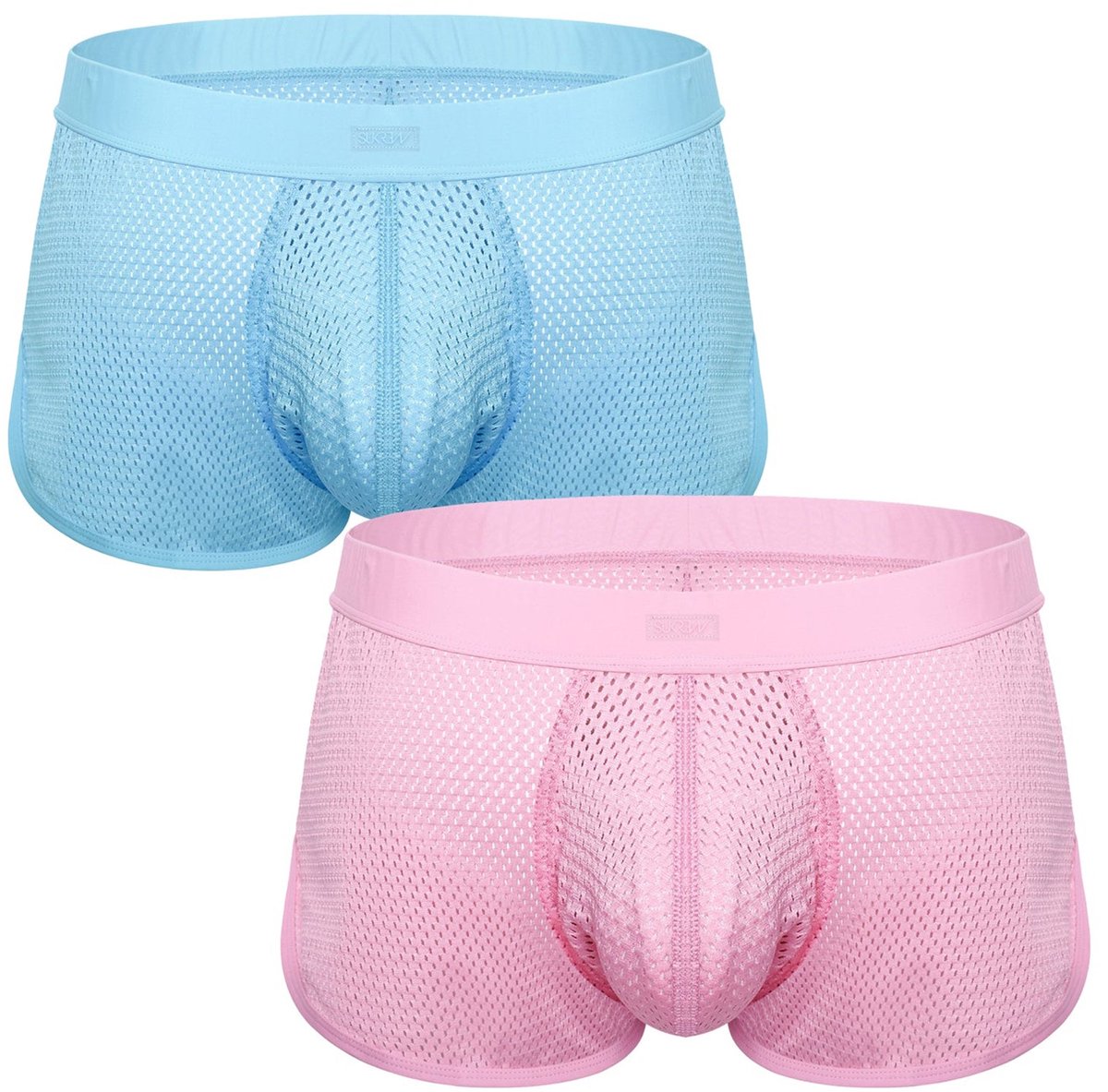 SUKREW Net Shorts Multipack 1x Breeze Blue + 1x Summer Pink - MAAT M