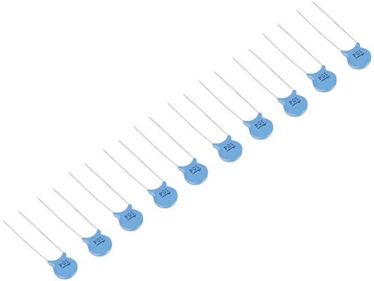 Keramische condensator - Condensatorkit 50 stuks - Hoogspanningscapaciteit - 1000V 104M 0.1uF - Betrouwbare condensatoren - Geschikt voor...