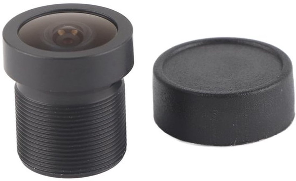 M12 Fisheye-lens - 150° Groothoek - Heldere Beelden - 2,1 mm Brandpuntsafstand - IP-Cameralens - Perfect voor Bewaking - Geschikt voor CC...