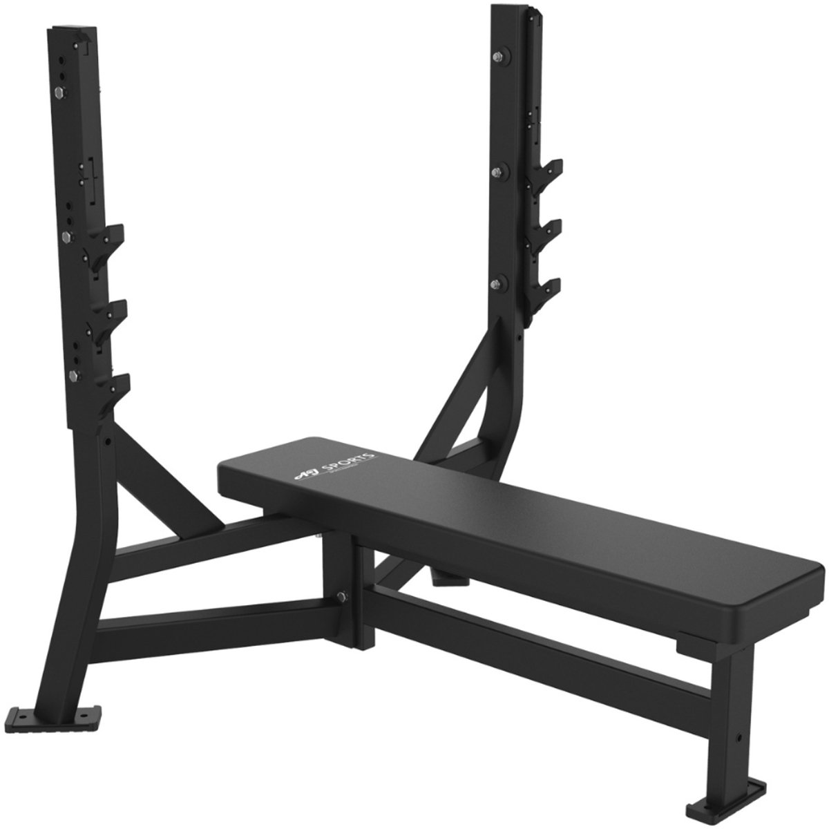 AJ-Sports Bankdrukbank – Flat Bench Press – Halterbank met Meerdere Afleghoogtes – Professioneel
