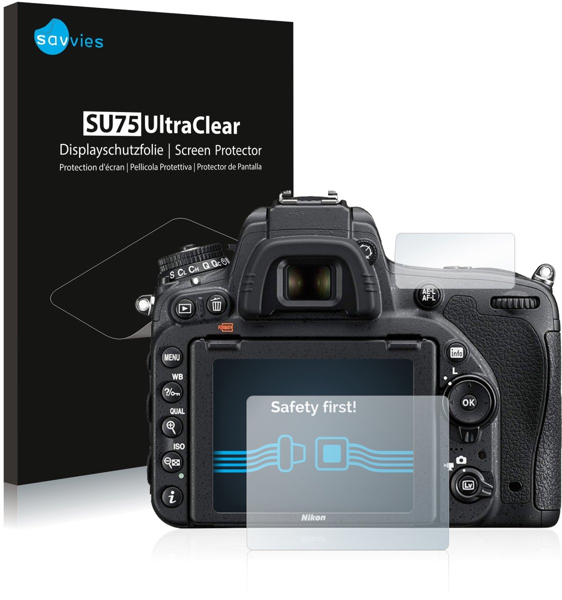 Savvies - Screenprotector voor Nikon D750 - Folie Beschermfolie transparant 18 Stuks