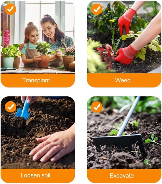 Tuinhark en schoffel in één- tuinhark- tuingereedschap- tuinhark- tuinhark om onkruid te wieden — afbeelding 4