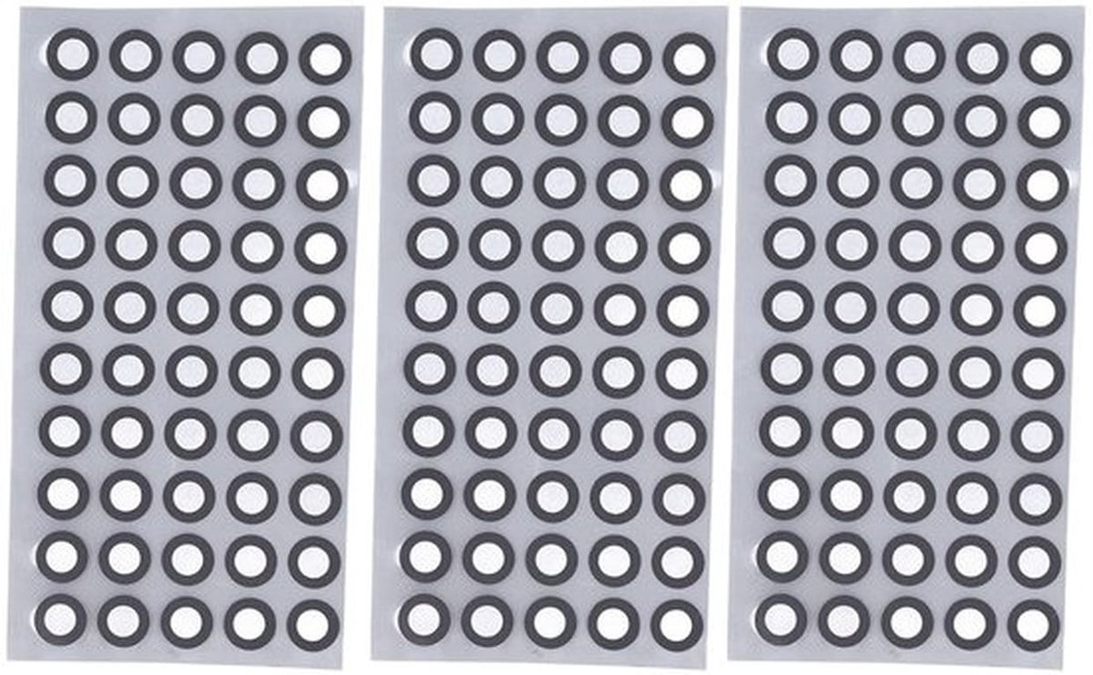 3D-scanningmarker hoge reflectiviteit - positioneringsdoelen - referentiepuntmarkeringen - PET materiaal - 150 stuks - sterke lijm - Reflectiemarkers