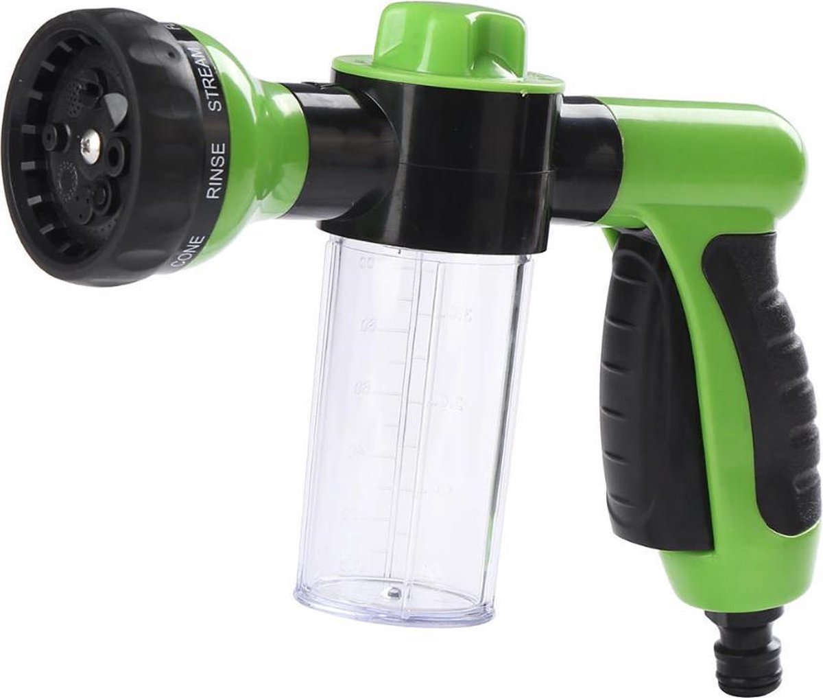 Autowas schuimspuitpistool - Schuimmondstuk - Autowas waterpistool - Autowas schuimpistool - Schuimspuitpistool - Groen